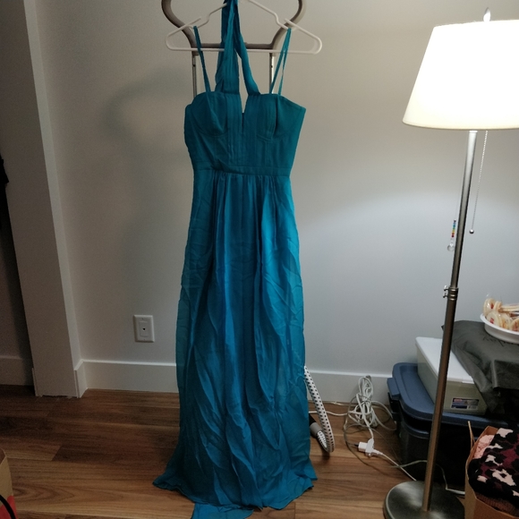 BCBG teal evening dress - Picture 2 of 5